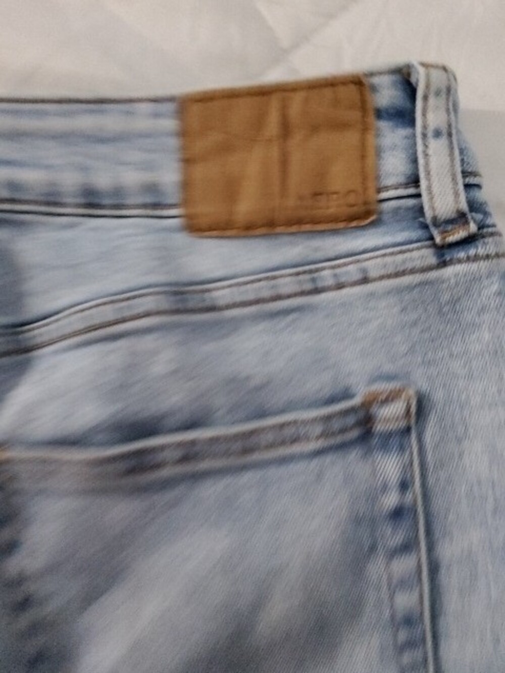 Light Blue Distressed Men’s Jeans - Picture 3 of 3